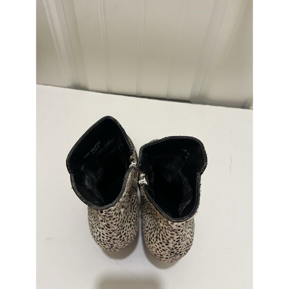 Very Volatile Feverdream Chocolate Chip Pony Hair Ankle Booties Size 10 - Picture 5 of 14